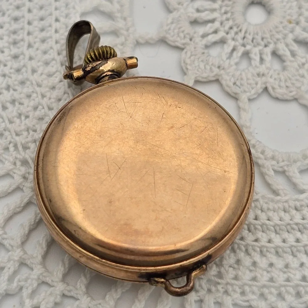 Antique A Schild Swiss Pocket Watch Gold Filled G Ducommun Case 1915 Non Running